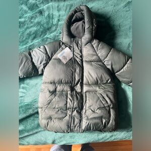 Toddler Boys Green Puffer Jacket